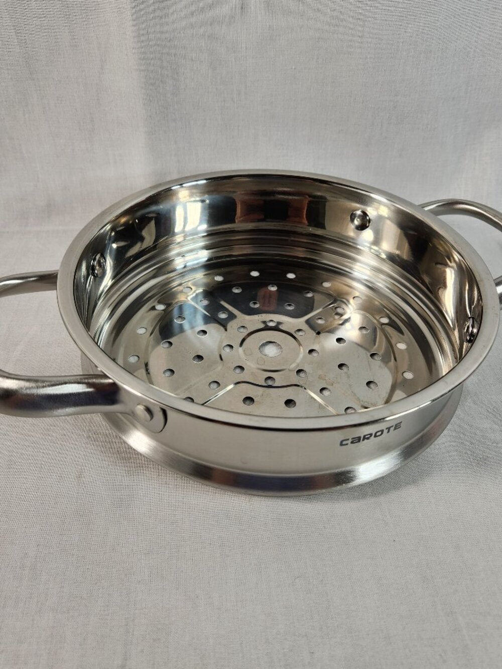 Carote 18mm 304 Stainless Steel Stackable Steamer, Frying Pans, Pots, Steamer